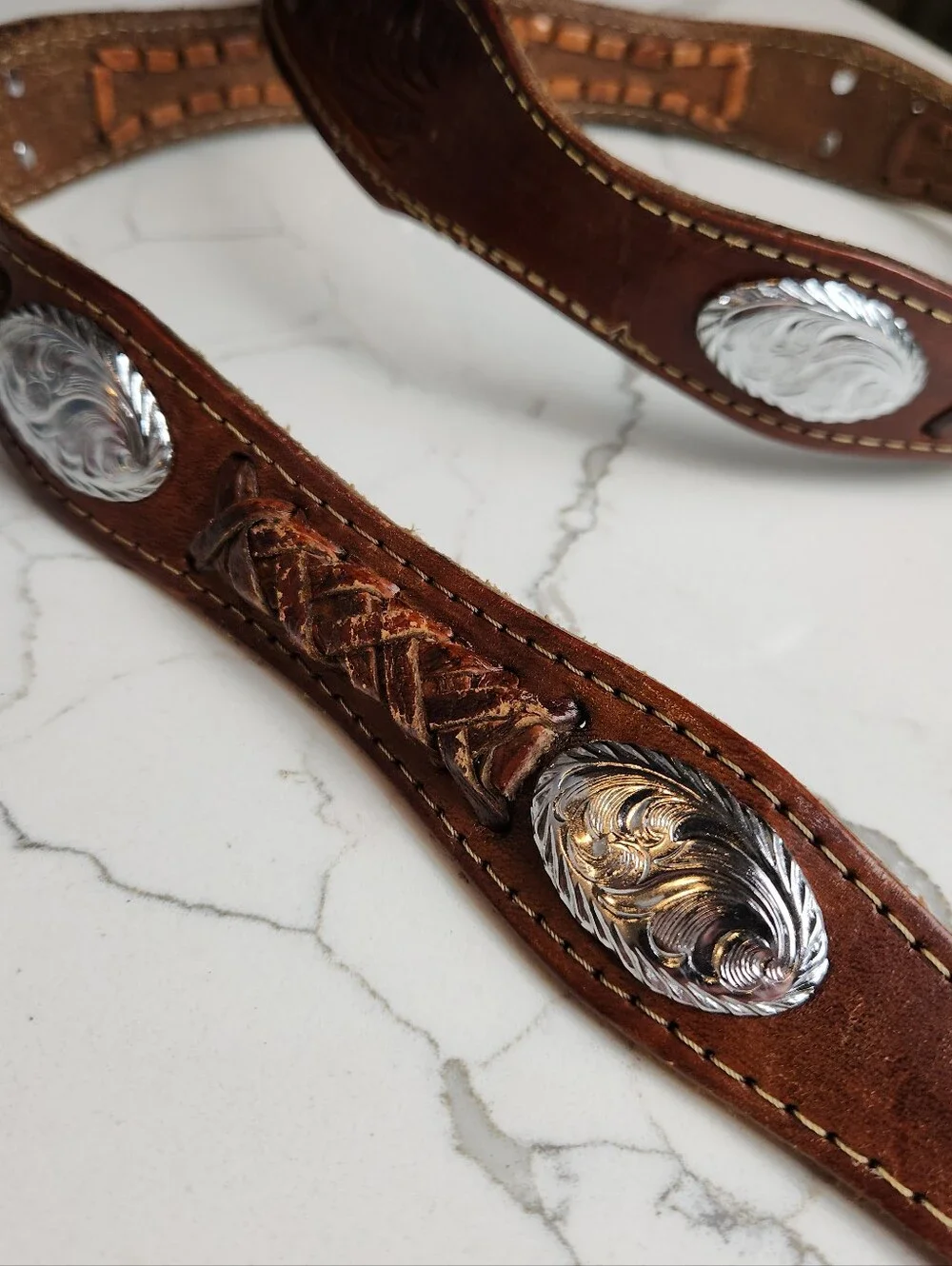 Cintos Imperial Size 42 Hand-Tooled Western Leather Belt – Made in Mexico